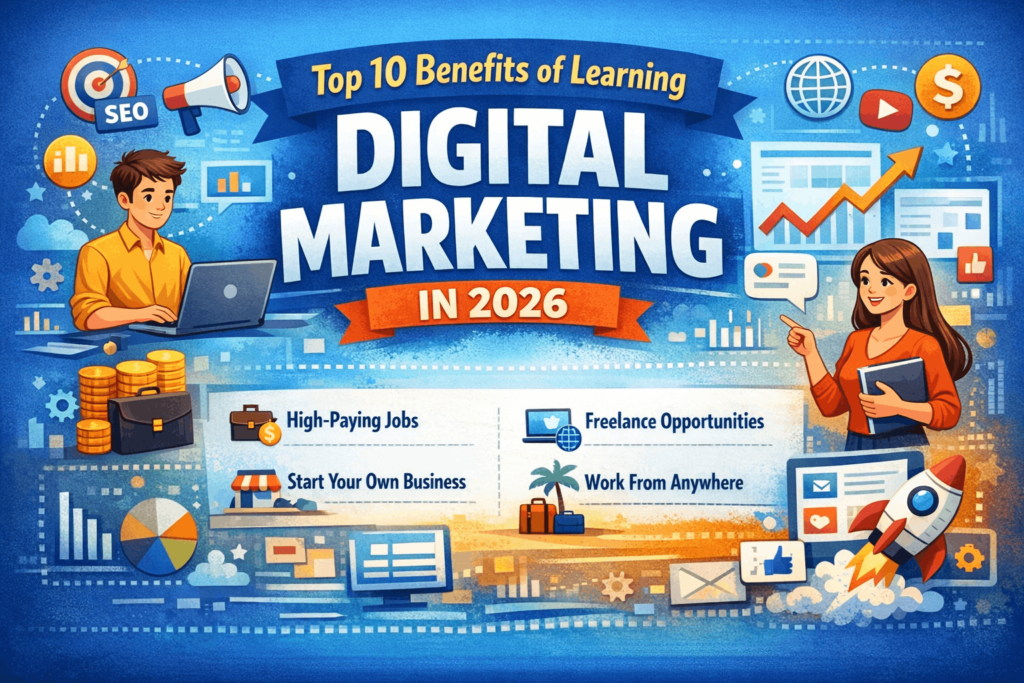Top 10 benefits of learning digital marketing in 2026